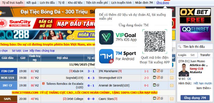 7m đã cho ra đời ứng dụng dành riêng cho thiết bị điện thoại